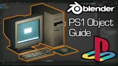  How to Make PS1 Style Objects - Blender Tutorial