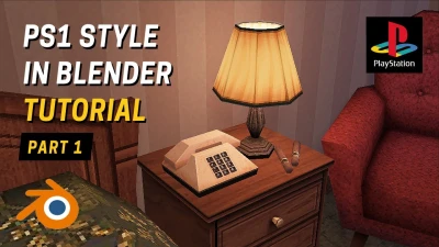 PS1 Style Graphics in Blender / Low Poly Assets Beginner Tutorial - Part 1