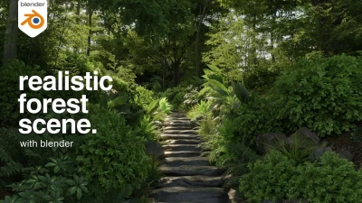  MAKE THIS: Realistic Dense Forest Scene in Blender