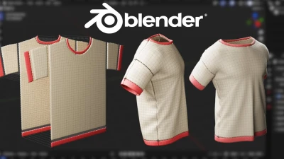 Blender 4.3 Make A Shirt Tutorial | Cloth Sewing EASY