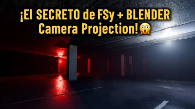 El SECRETO de FSpy + BLENDER Camera Projection! 🤯 Reconstruye Escenas Fotorrealistas