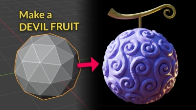 Modeling a Devil Fruit from One Piece - Blender Secrets