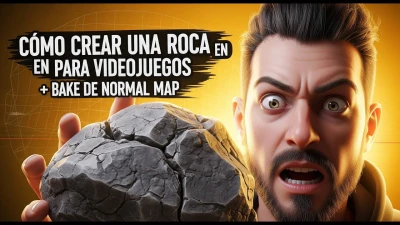 Cómo Crear una Roca en Blender para Videojuegos + Bake de Normal Map ⭐ ⭐ ⭐ ⭐ ⭐