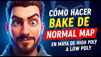 Cómo Hacer Bake de Normal Map en Maya De High Poly a Low Poly ⭐ ⭐ ⭐ ⭐ ⭐